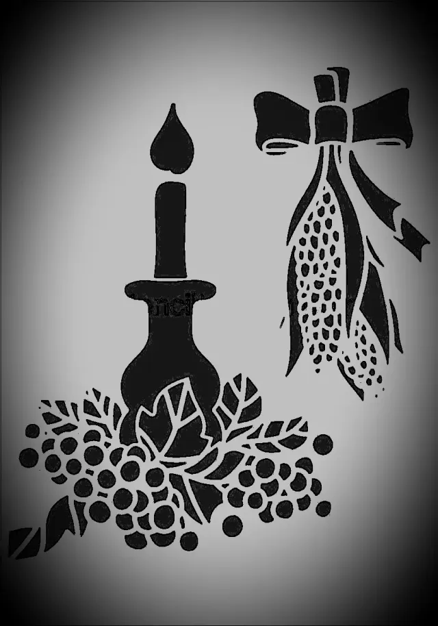 Decofoam S083 stencil decorativo 21x30 cm