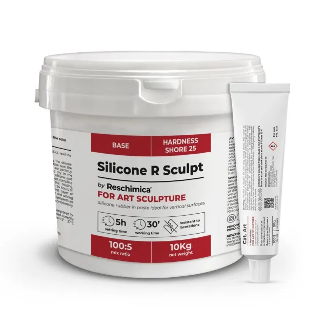 Reschimica R Sculpt gomma siliconica in pasta 10 kg verticale