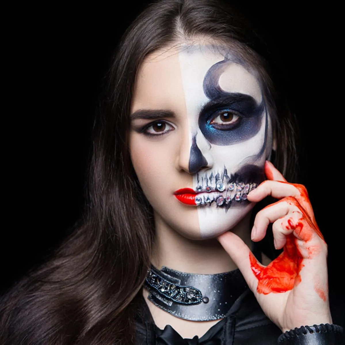 Angoily pasta sangue finto costumi feste scatola trucco