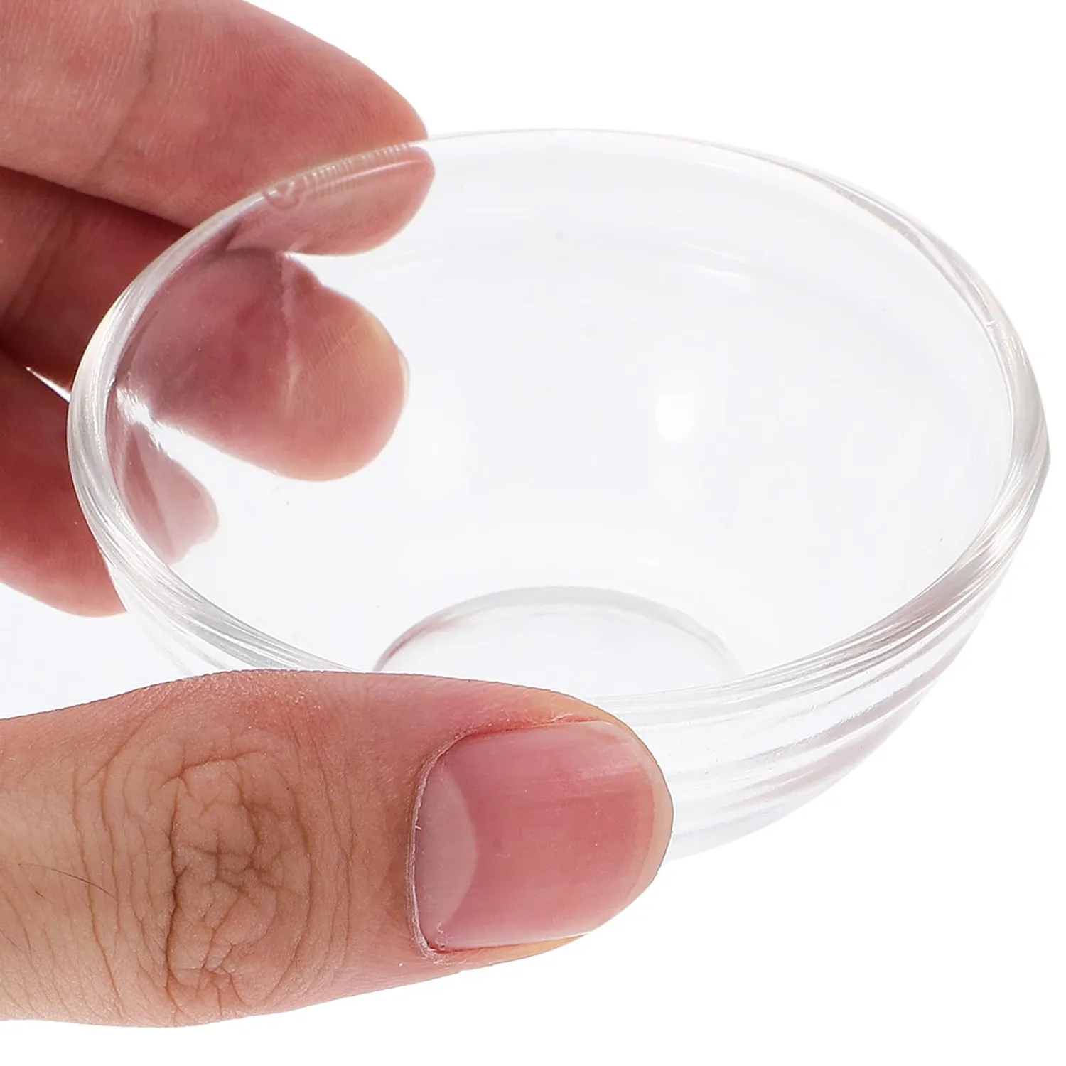 Angoily Set 6 Mini Ciotole Vetro Dessert 6 Pezzi Trasparenti