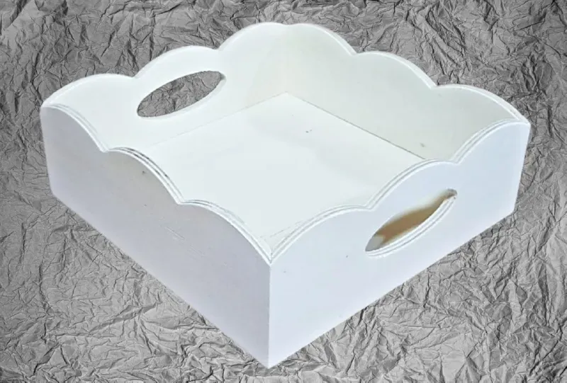 Deco Foam LG87310 scatola legno 19x19x7 cm naturale
