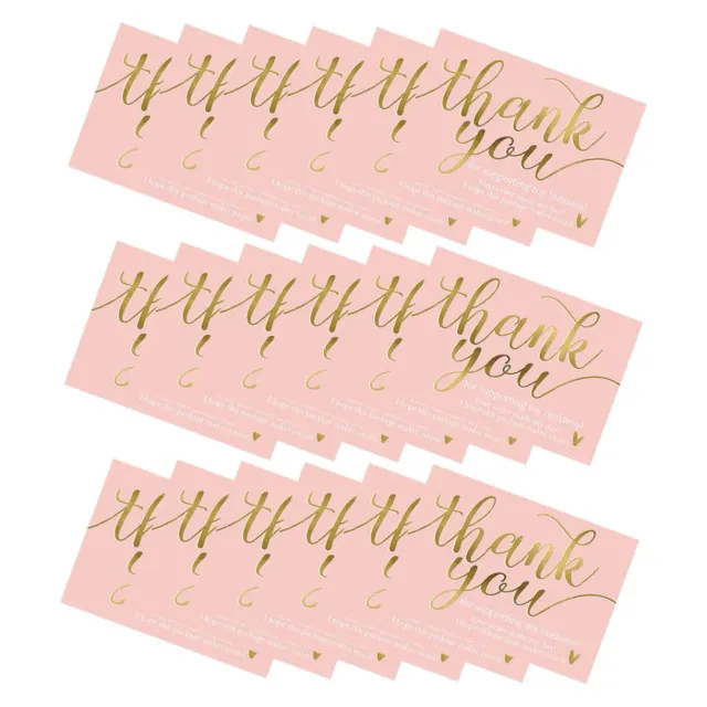 Angoily Biglietti Ringraziamento Rosa 50 Pezzi Carta Patinata