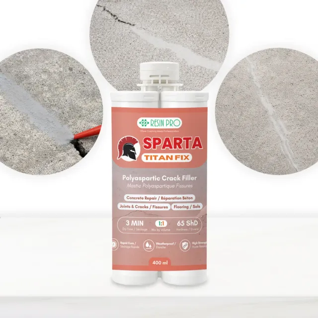 Titanfix Mastice Poliaspartico calcestruzzo 400 ml grigio riparazione