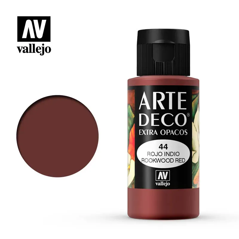 Vallejo Arte Deco 044 pittura 60ml rosso rookwood