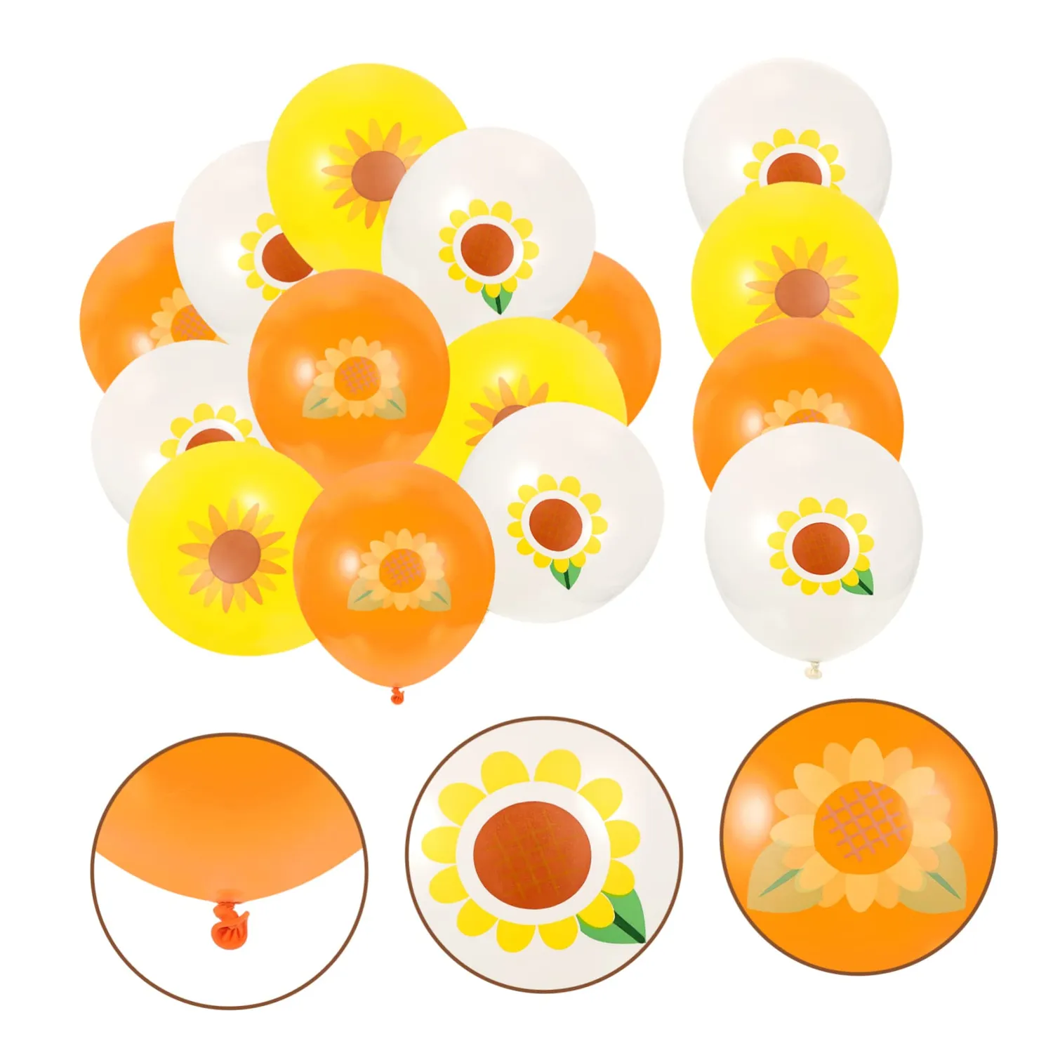 Angoily palloncini girasole 15 pezzi per feste estive