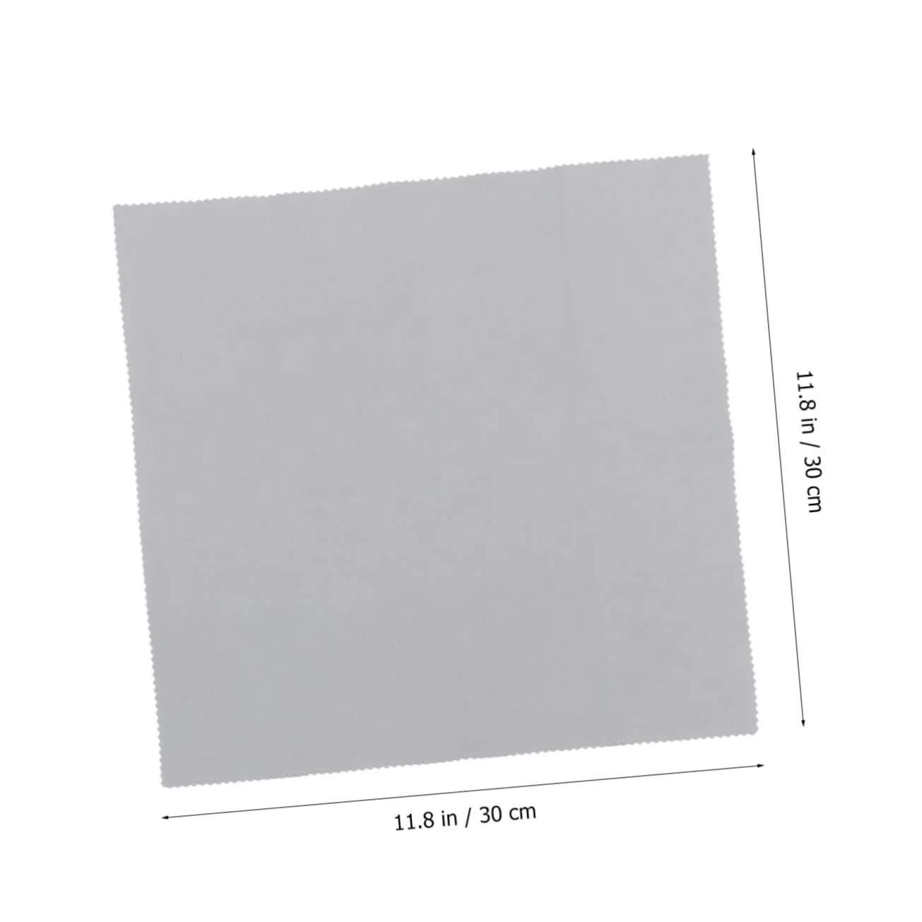 Angoily Panno Argento Microfibra Nero 30x30 cm 2 Pezzi
