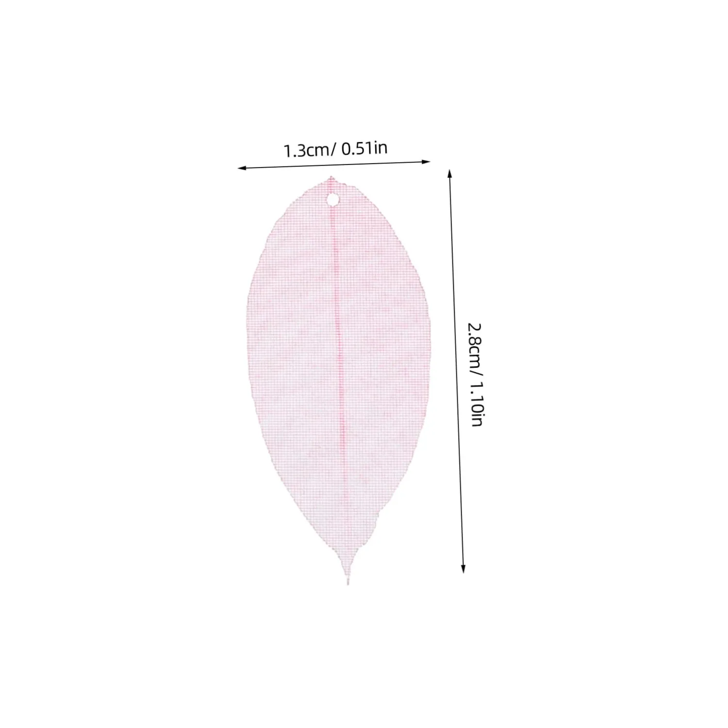 Angoily Foglia Albero ciondoli foglia rosa 50 pezzi antico