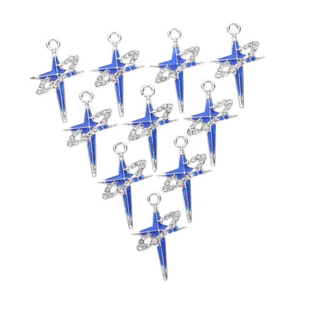 Angoily Ciondoli Stella in Lega Blu 10 Pezzi Gioielli