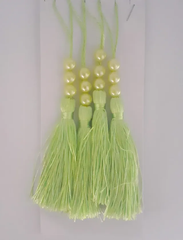 Deco Foam nappa verde chiaro 11 cm 4 pezzi perla