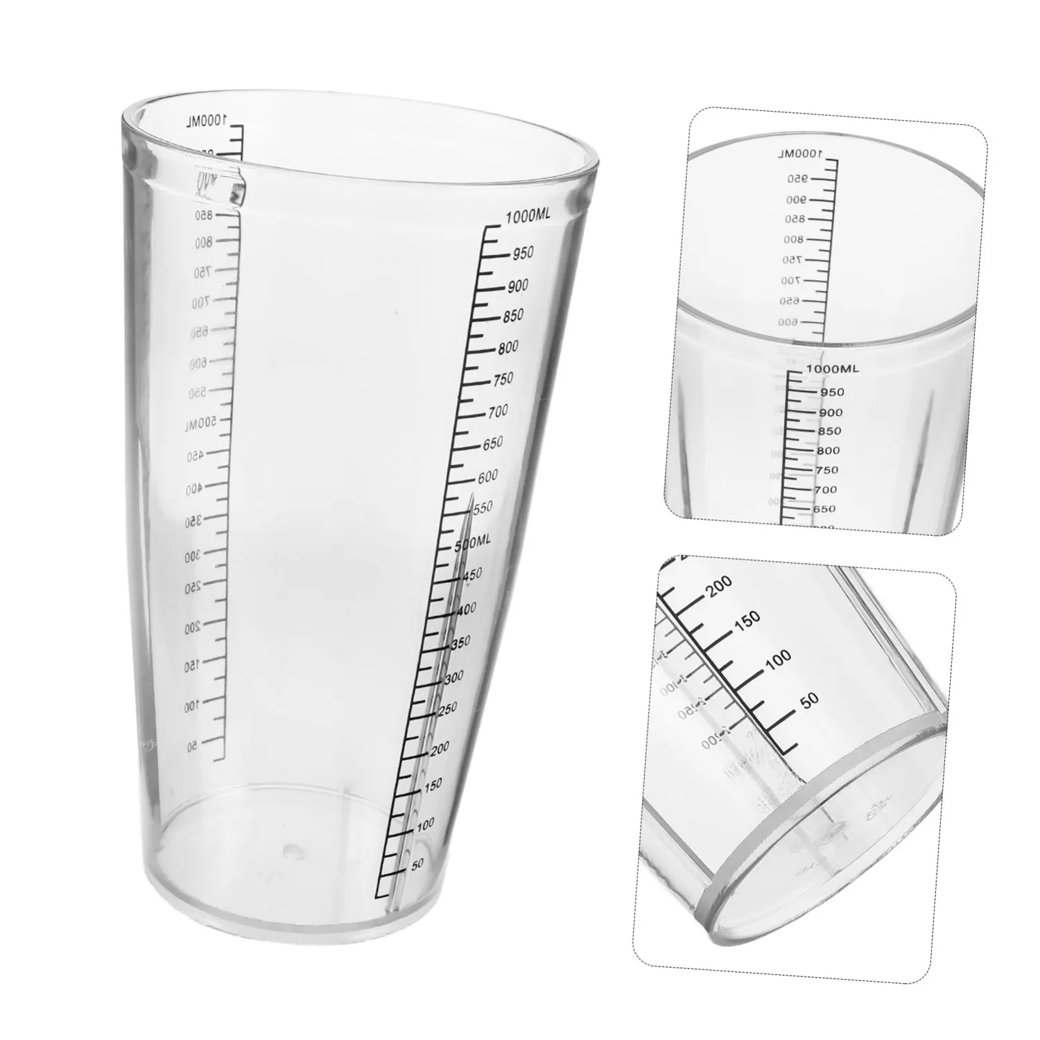 Angoily Bicchiere Graduato Trasparente 1000 ml Frullati
