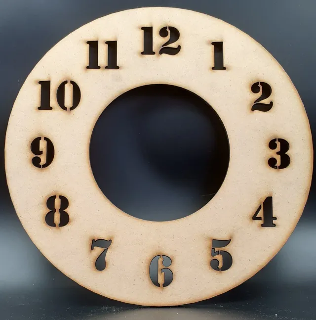 Deco Foam pannello orologio rotondo 30 cm numeri