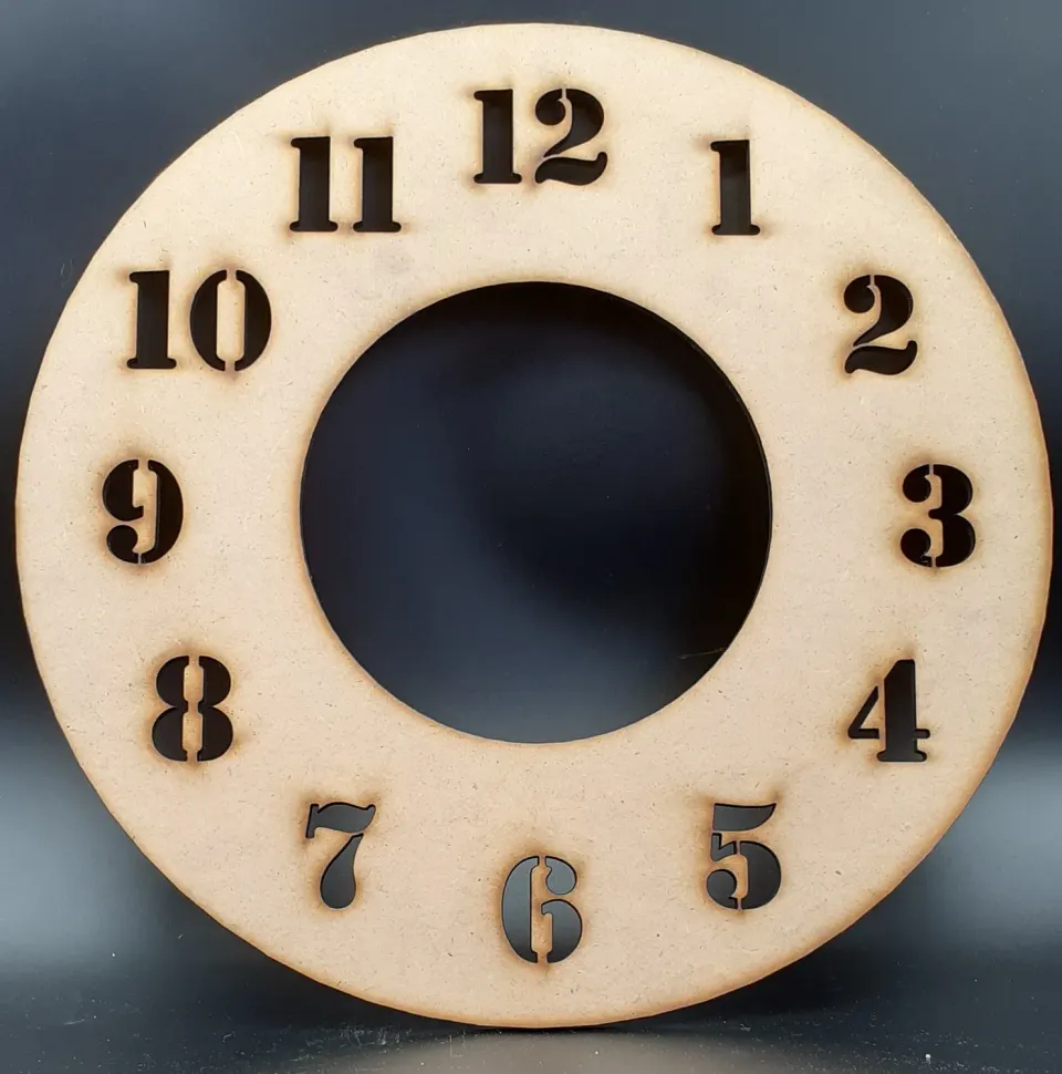 Deco Foam pannello orologio rotondo 30 cm numeri