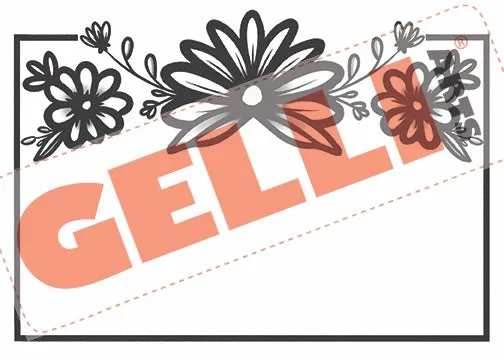 Gelli Arts Garden Greetings kit transfer 20 fogli 13x18 cm