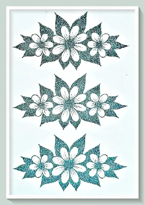 Deco Foam S-42 SS-42 transfer glitter argento 17x25 cm