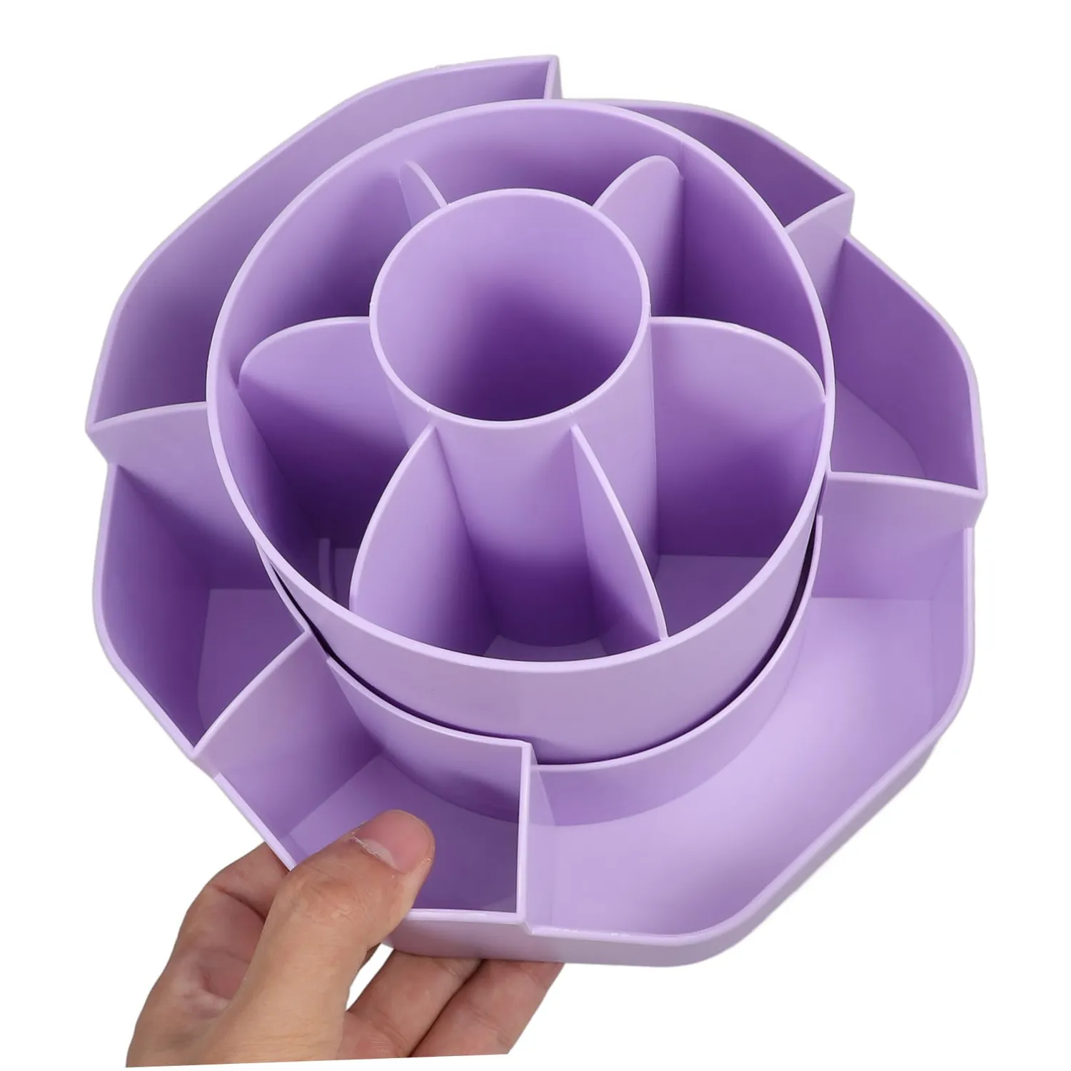 Angoily Portapenne Girevole Scrivania Viola Organizer