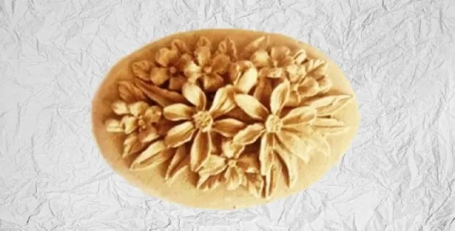 Deco Foam 200 Fregio Flessibile Fiori 4,5x6 cm pasta legno