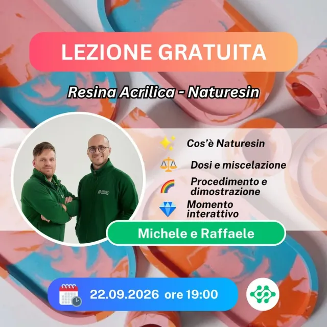 Naturesin Resina Acrilica Lezione Online Gratuita guida uso