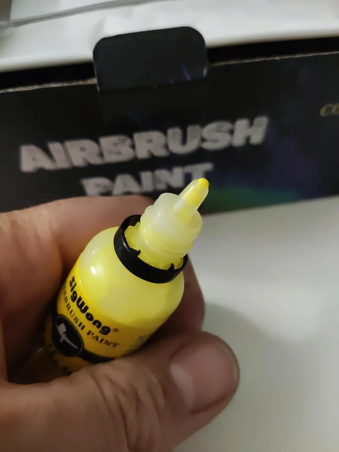 Sigwong Set 26 Colori Acrilici per Aerografo 20ml metallizzati
