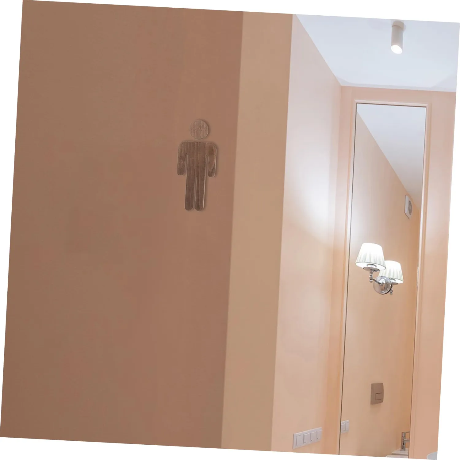 Angoily cartello bagno uomo donna legno 1 paio divertente
