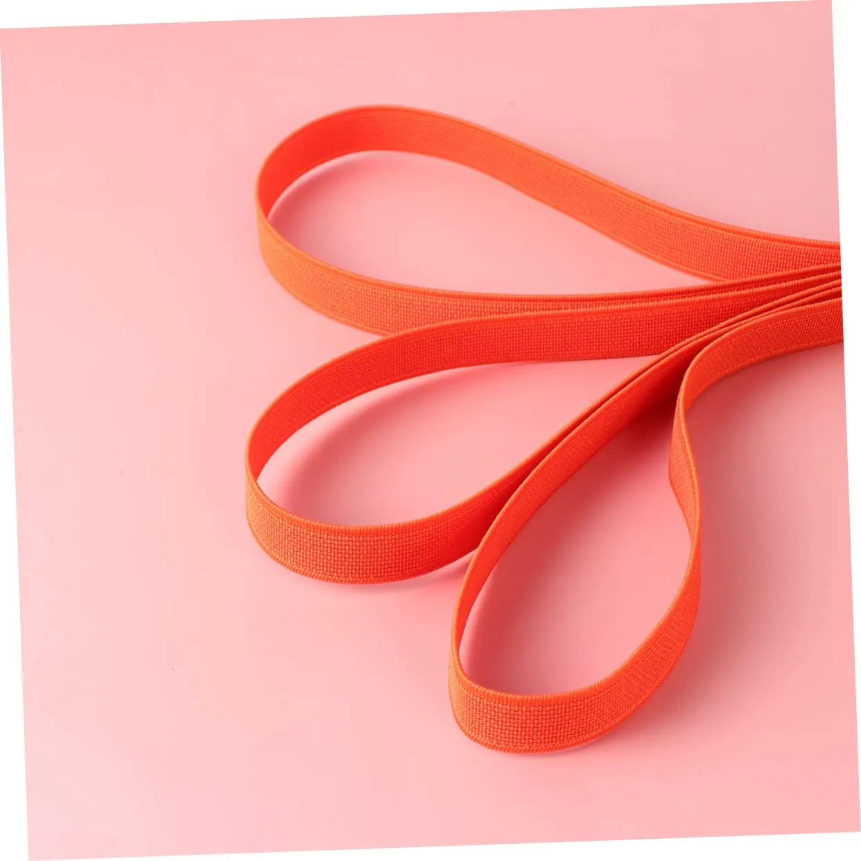 Angoily Elastico Piatto per Scarpe Arancione 1 Rotolo