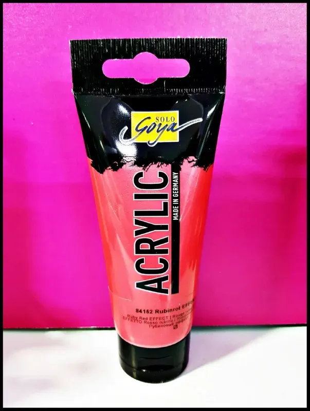 Solo Goya Acrylic D-0384152 acrilico rosso rubino 100 ml coprente
