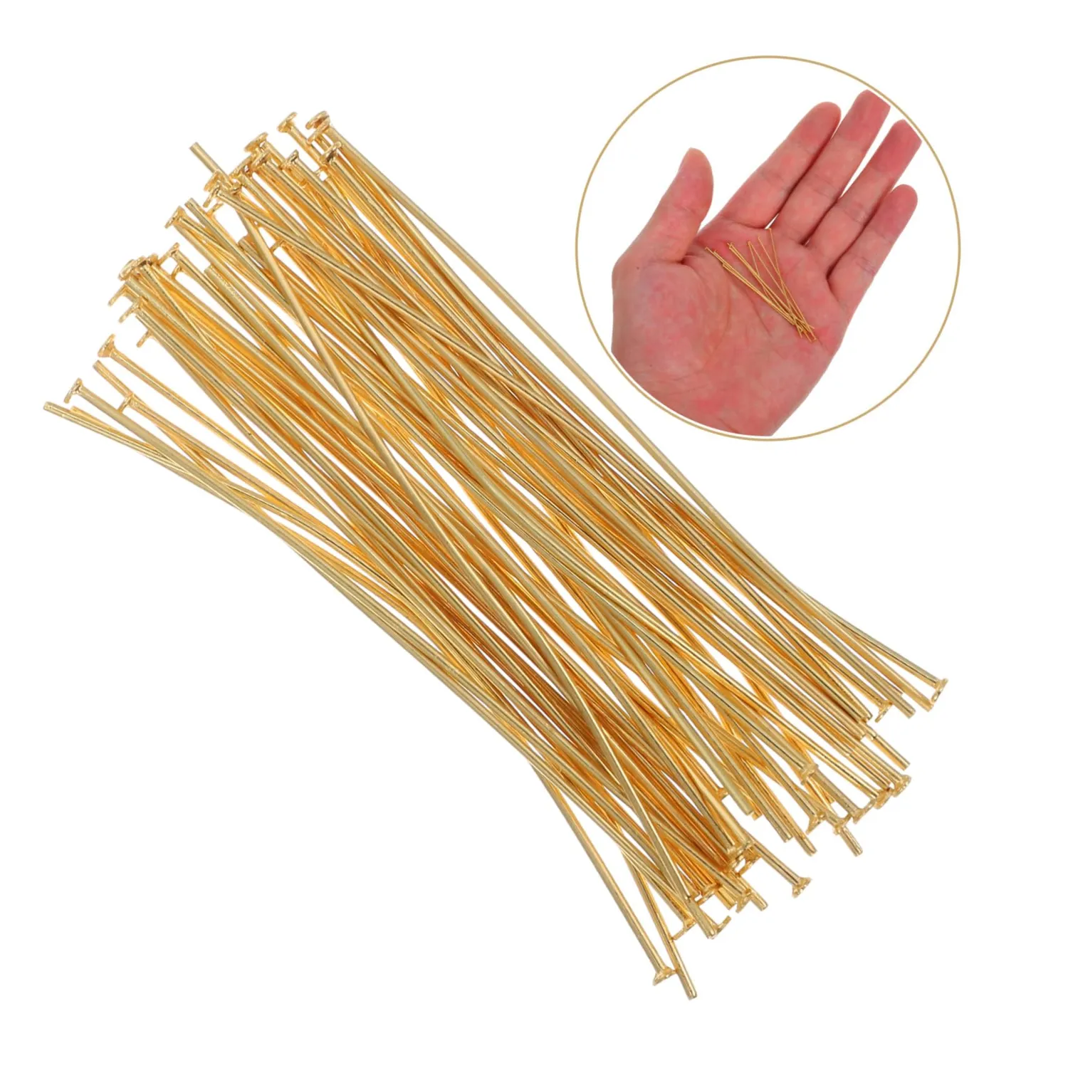Angoily Spilli a T per Bigiotteria 50 Pezzi Acciaio Inox