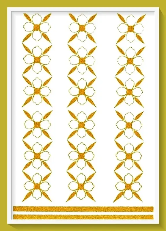 Deco Foam Transfer Glitter S-11 GS-11 oro 17x25 cm