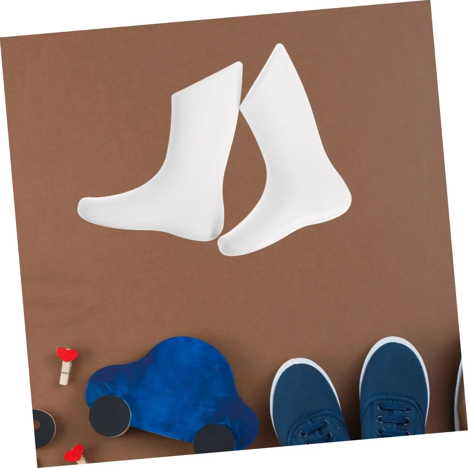 Angoily Modello Piede Bambino manichino bianco 11,5 cm 1 paio