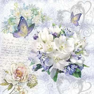 Tovagliolo decoupage 33x33 cm motivo 971