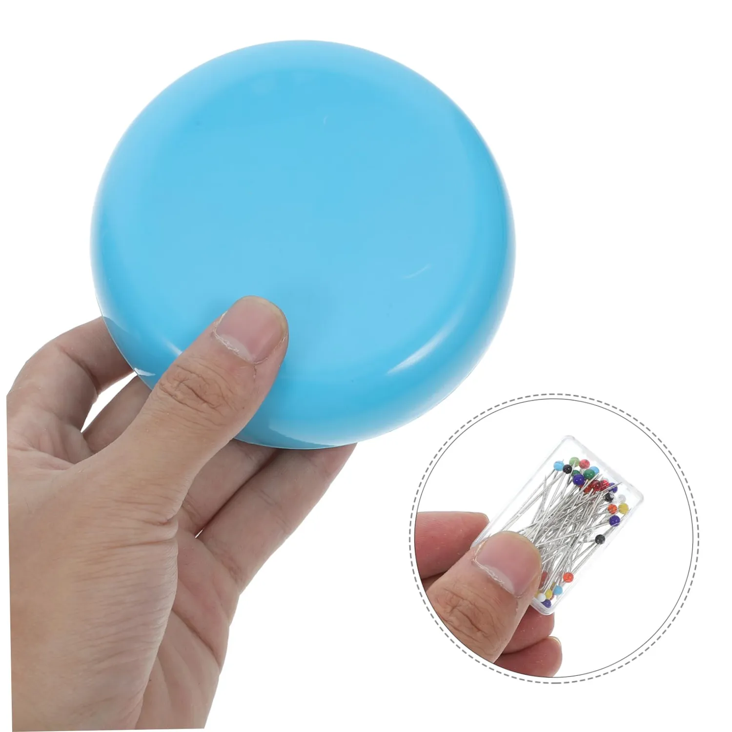 Angoily puntaspilli magnetico cucito azzurro