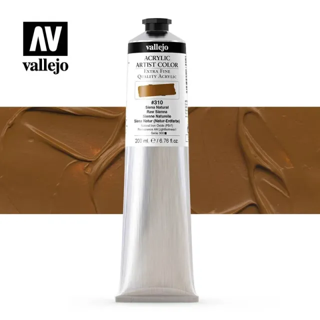 Vallejo Acrylic Artist 310 colore acrilico siena 200ml
