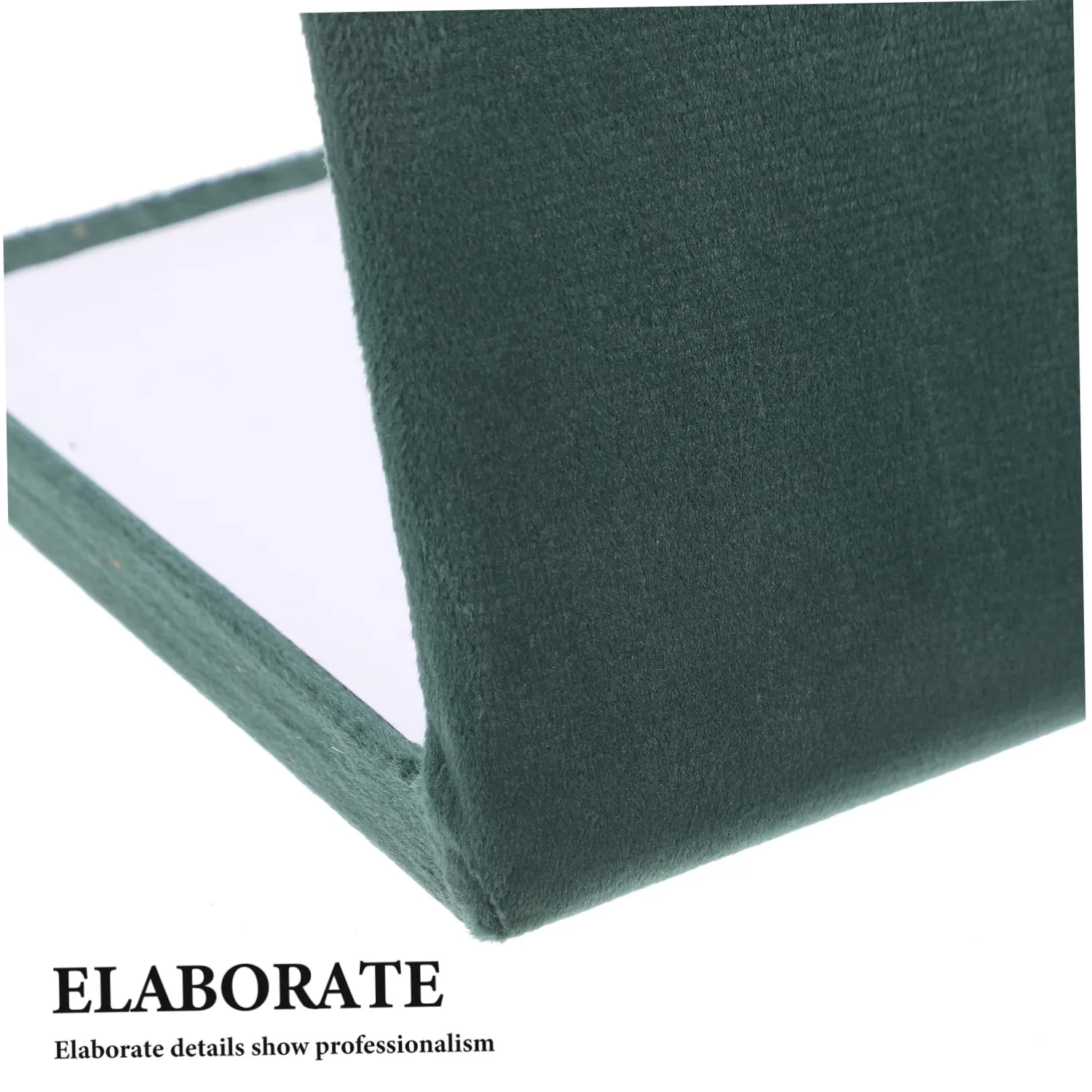 Angoily espositore gioielli flanella 12 slot verde