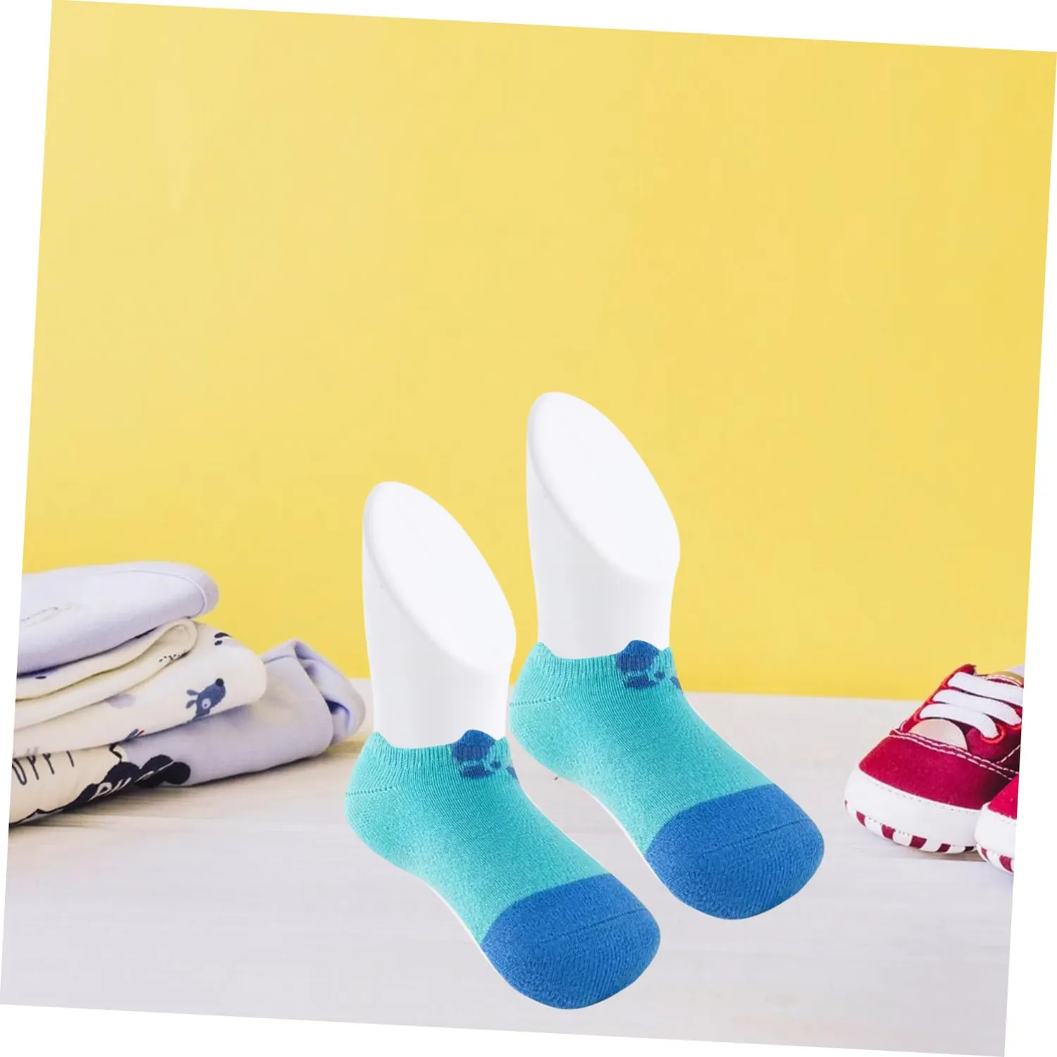 Angoily Modello Piede Bambino manichino bianco 11,5 cm 1 paio