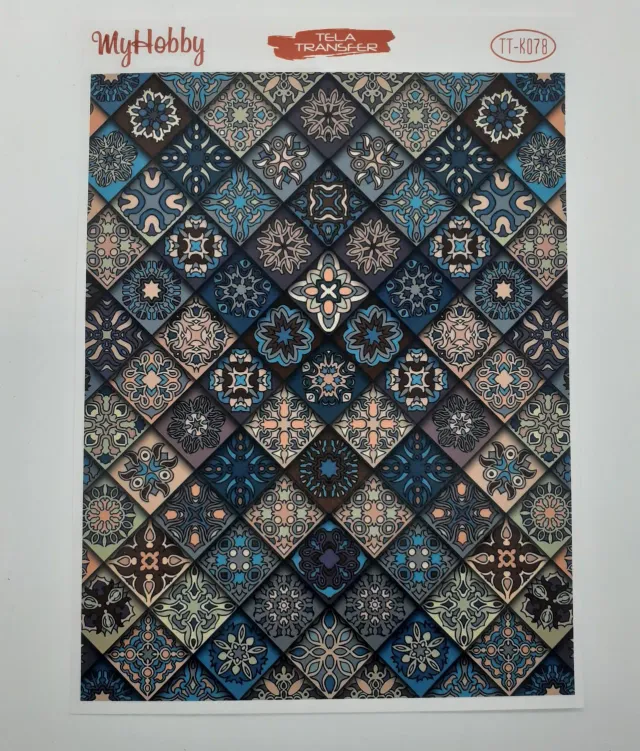 Tela TT-K078 carta di riso adesiva decoupage