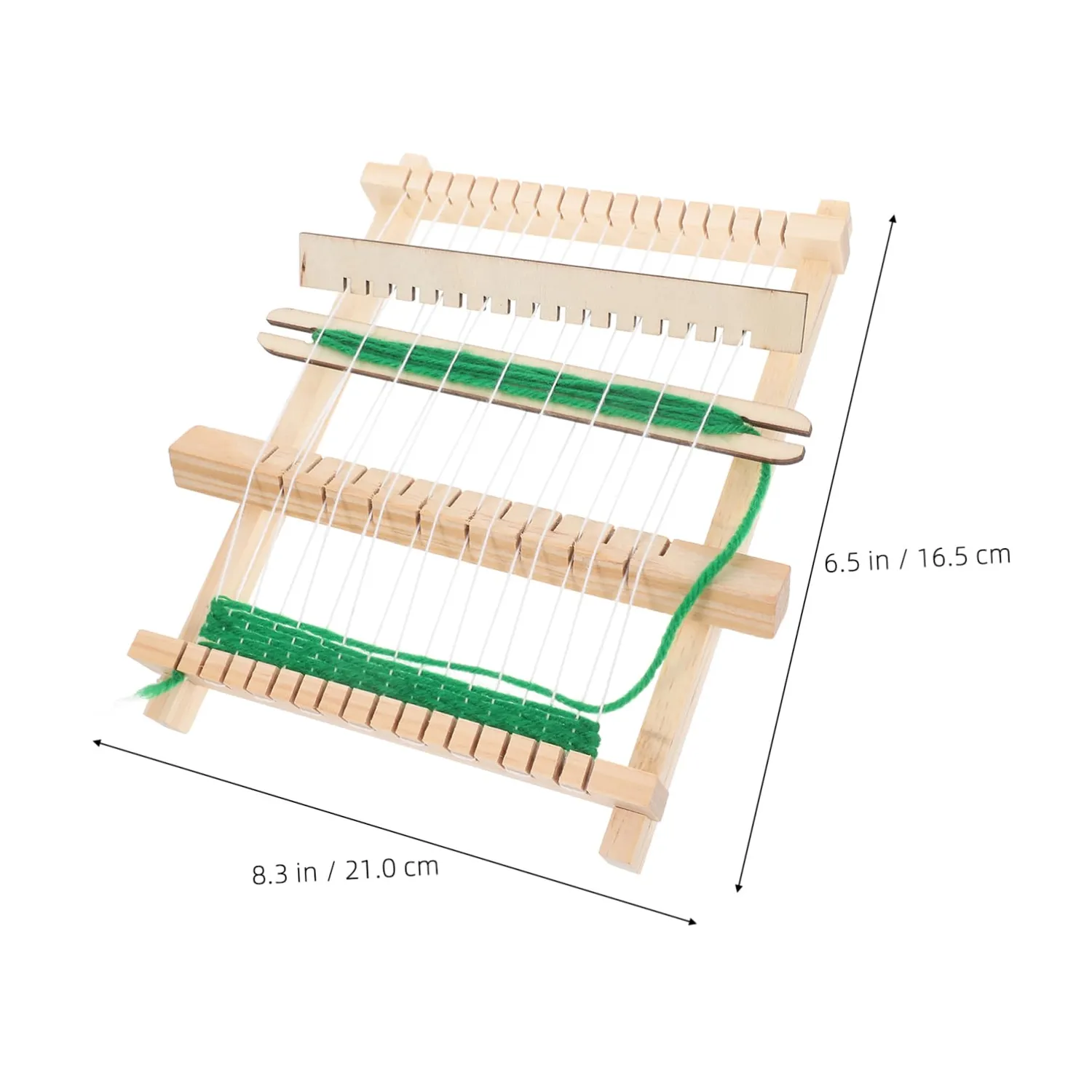 Angoily Telaio Tessitura Legno Beige 1 Pz per Principianti
