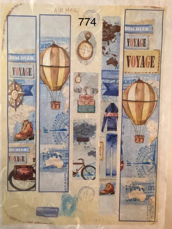 Deco Foam 774 carta riso decoupage A3
