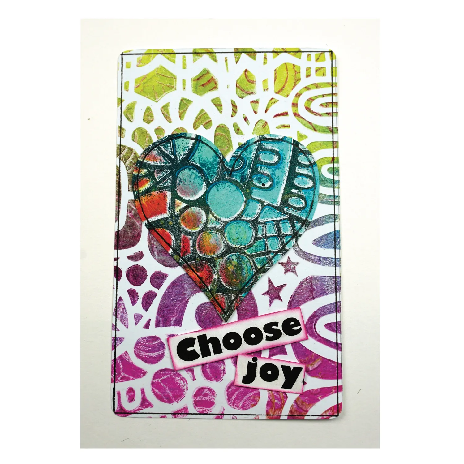 Gelli Arts Handmade Card Kit biglietti fai da te con piastra 3x5