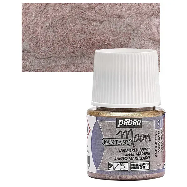 Pebeo Fantasy Moon 21 smalto rosa antico 45 ml martellato