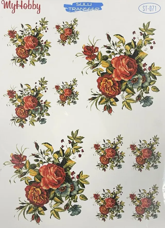 Deco Foam ST-071 foglio transfer 25x35cm per decoupage