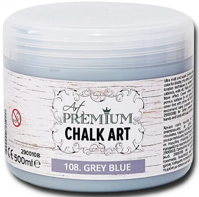 Art Premium Chalk Art 108 pittura gesso grey blue 500 ml