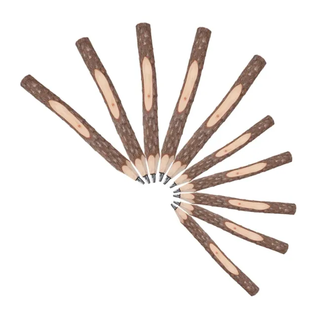 Angoily matita legno naturale ramo 10 pezzi marrone corteccia