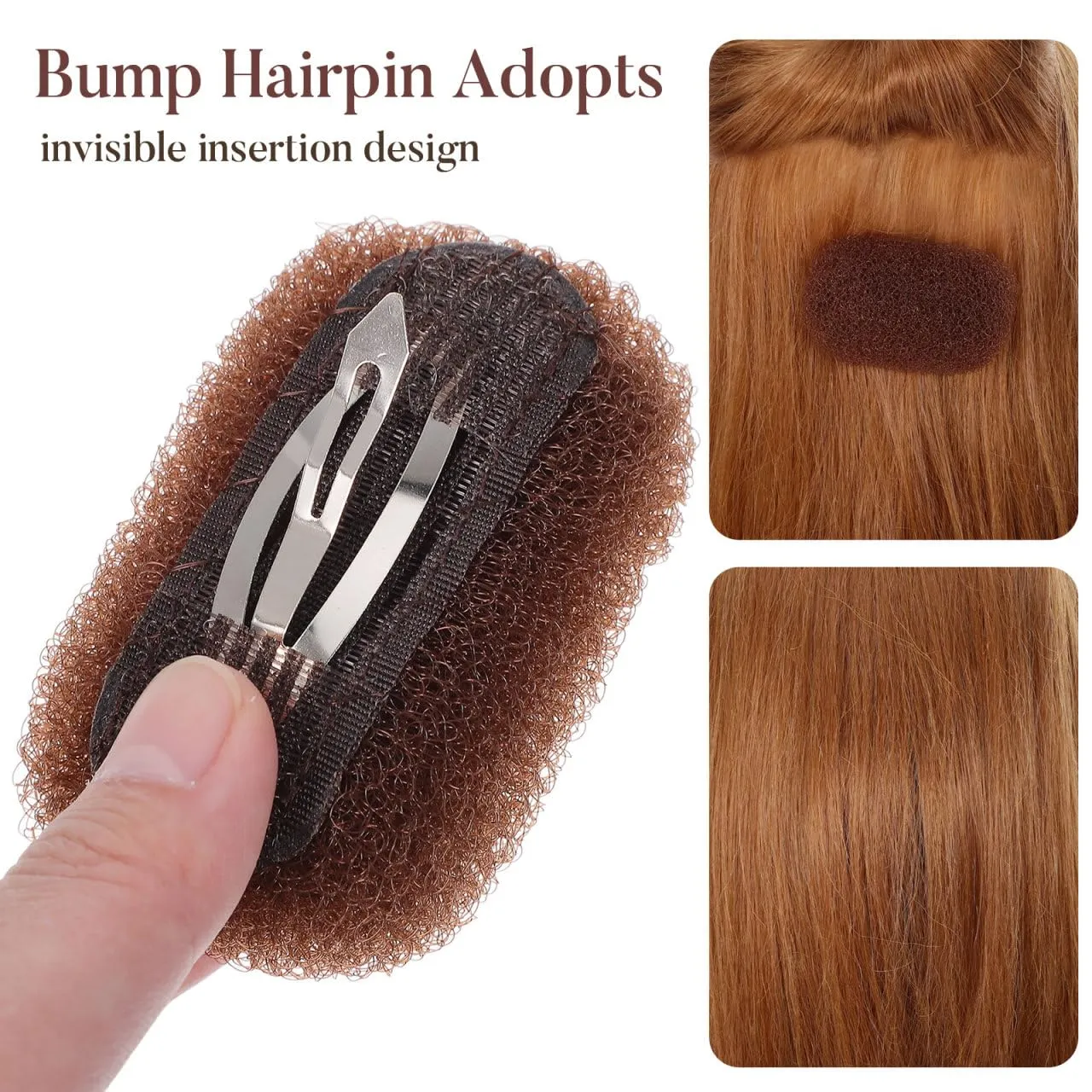 Angoily fermagli volume capelli set 3 pezzi invisibile