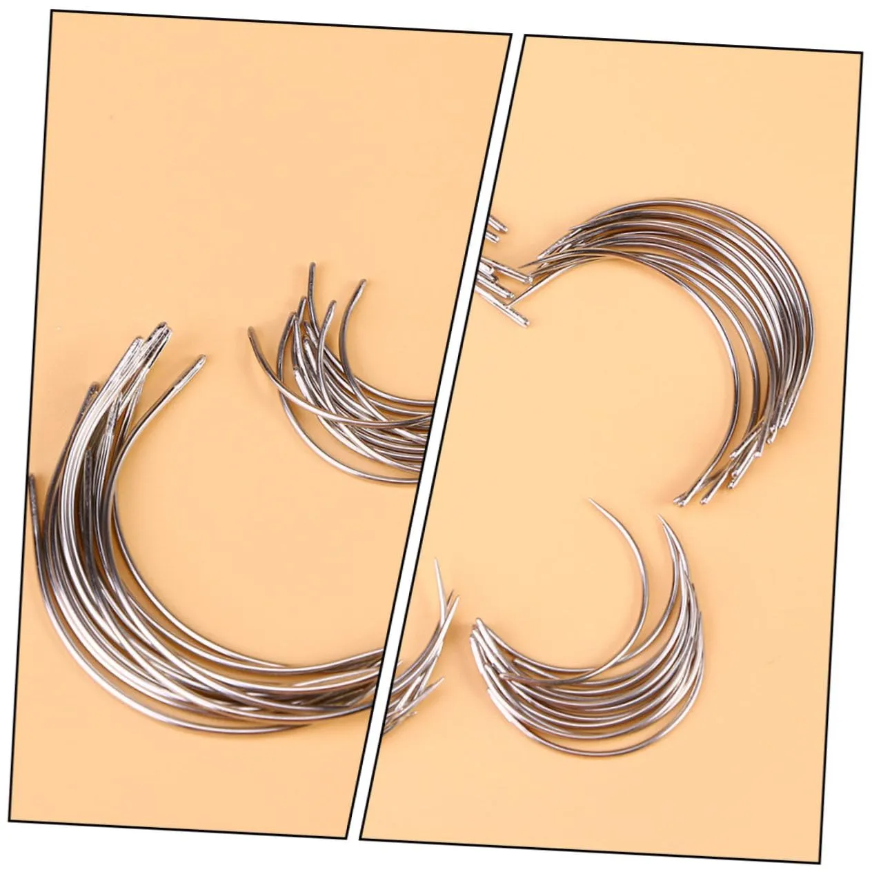 Angoily Aghi Curvi Tipo C Acciaio Inox 96 Pezzi