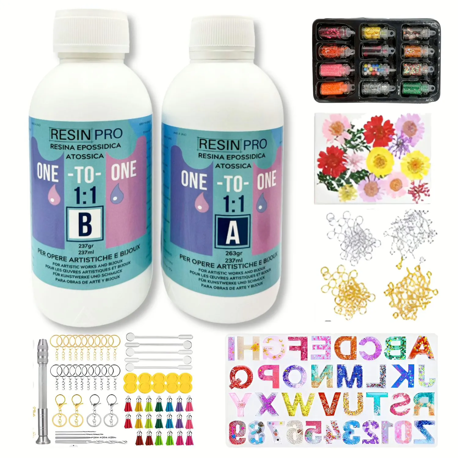 Resin Pro One-to-One kit resina epossidica gioielli trasparente fiera