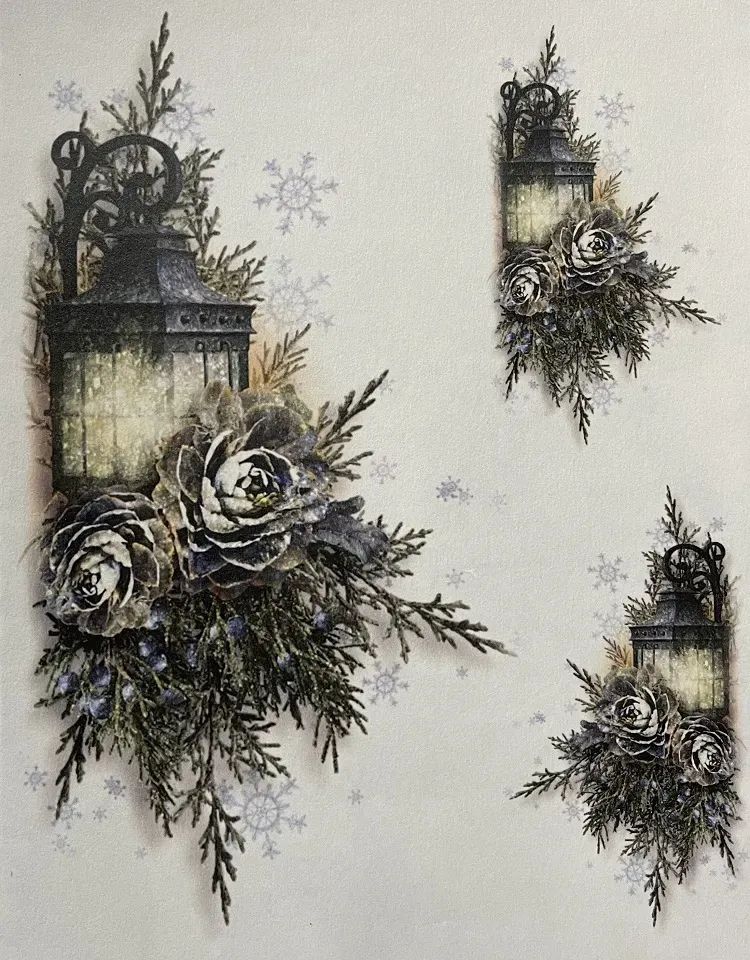 Deco Foam Tela DF-M140 carta riso adesiva decoupage fine