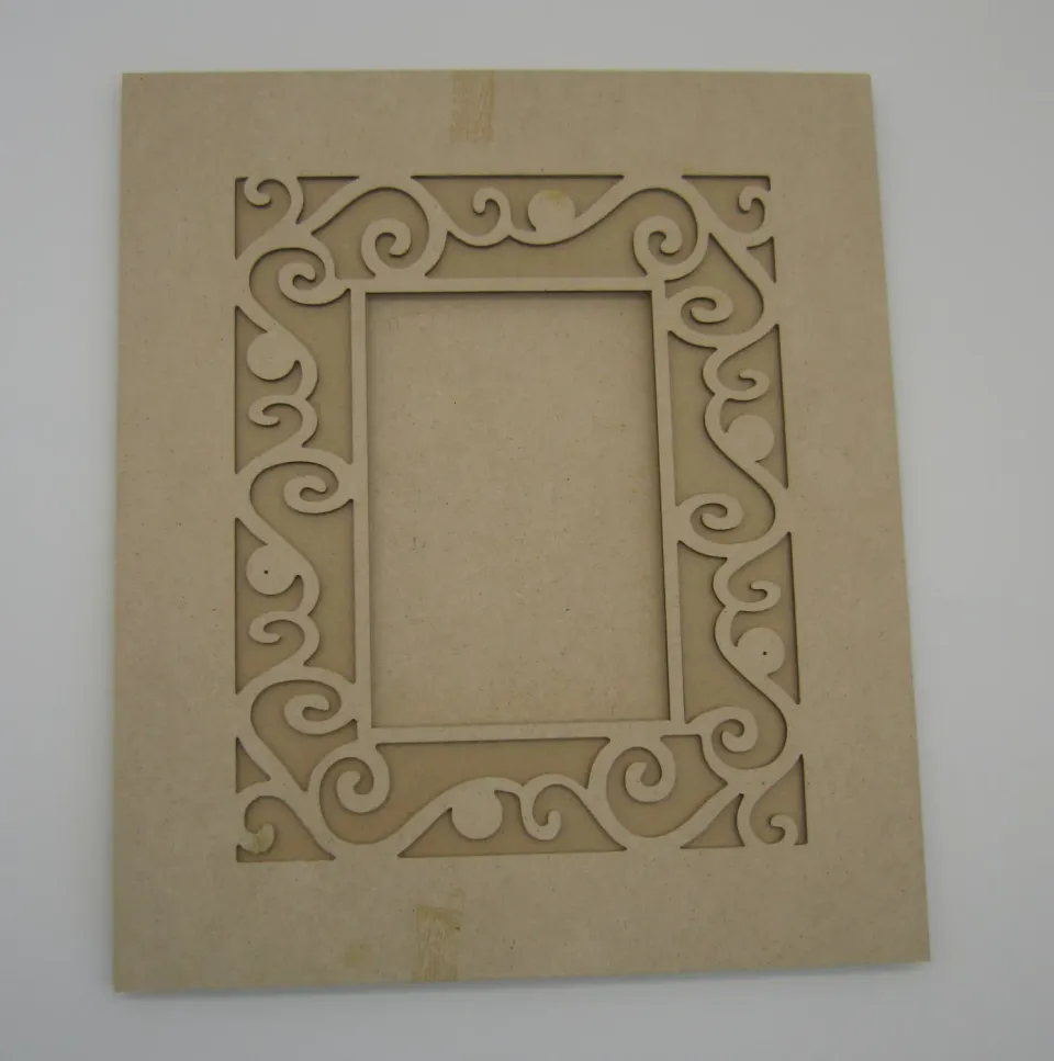 Deco Foam 87639 cornice legno 27x31 cm naturale