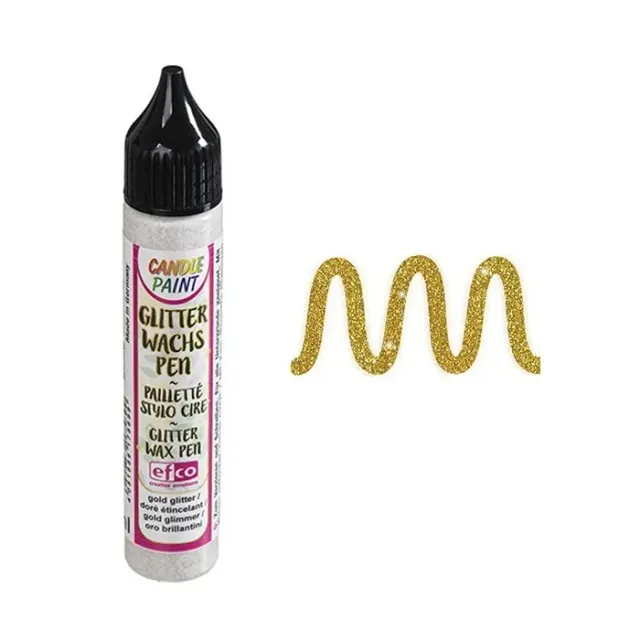 Efco 9317496 colore per candele oro glitter 28ml