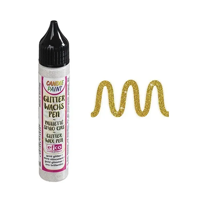Efco 9317496 colore per candele oro glitter 28ml