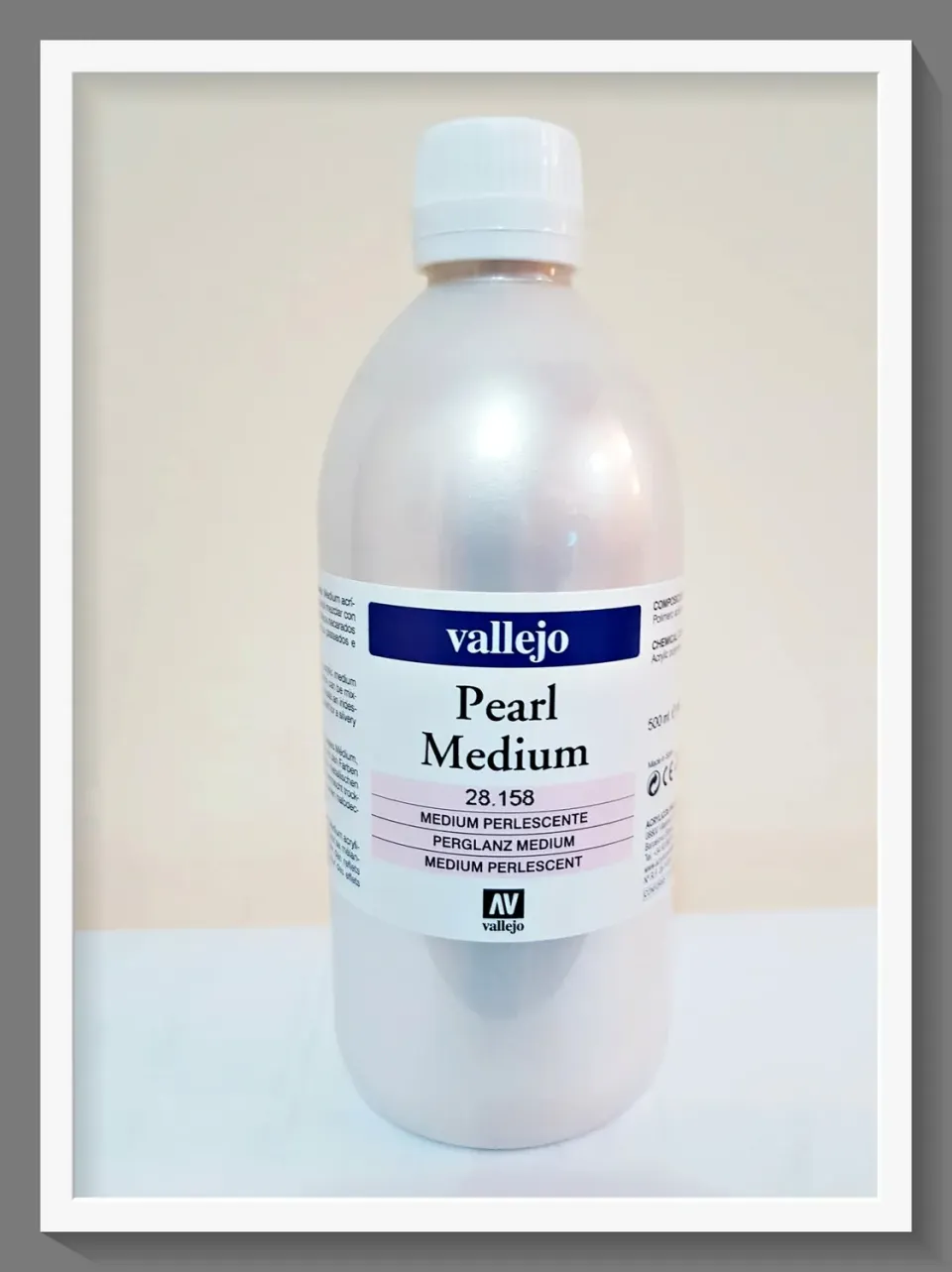 Vallejo 28158 Pearl Medium colore perlato 500ml metallizzato