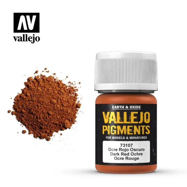 Vallejo Pigment 107 Dark Red Ochre pigmento 35 ml opaco